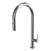Parisi Envy 30 Kitchen Mixer with Round Spout and Pull Out Spray - Chrome